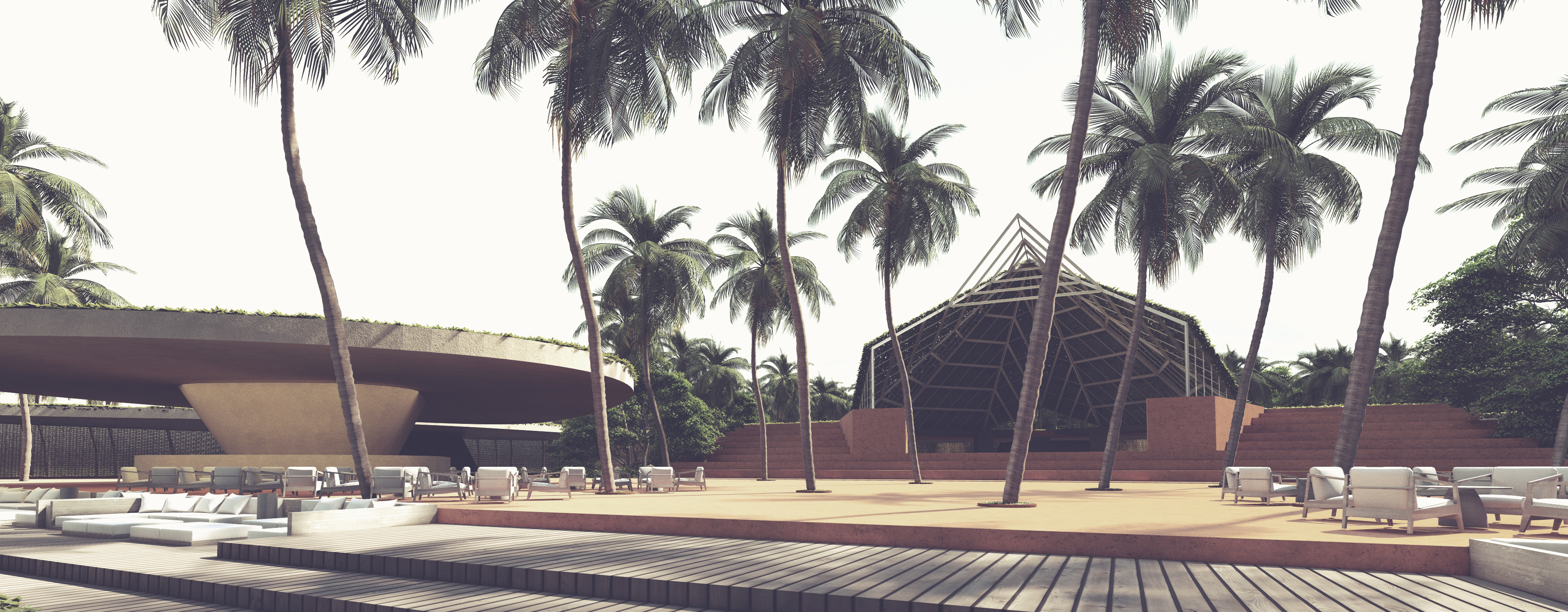 Tiba Beachclub — architectural detail