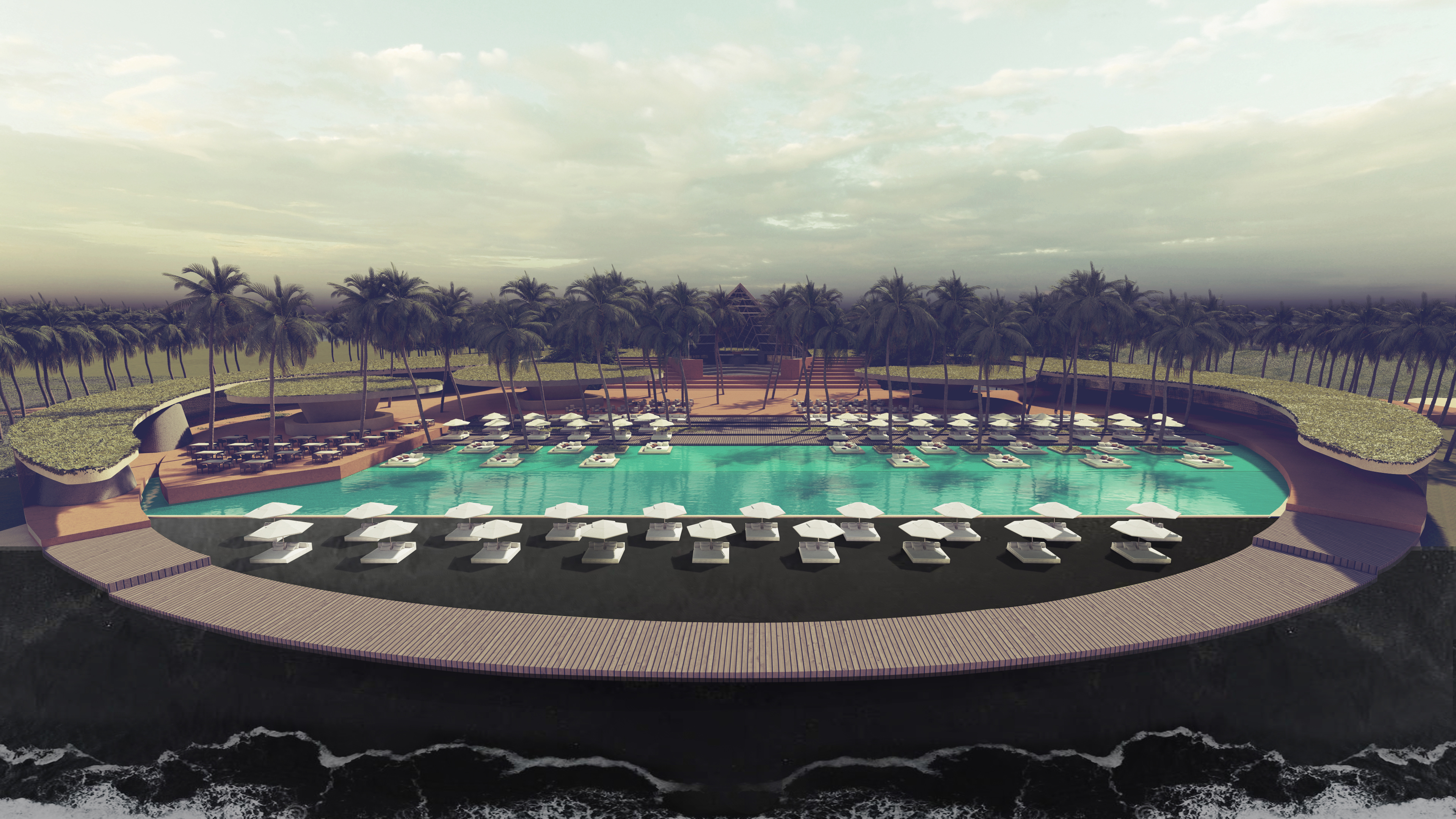 Tiba Beachclub — sunset dining