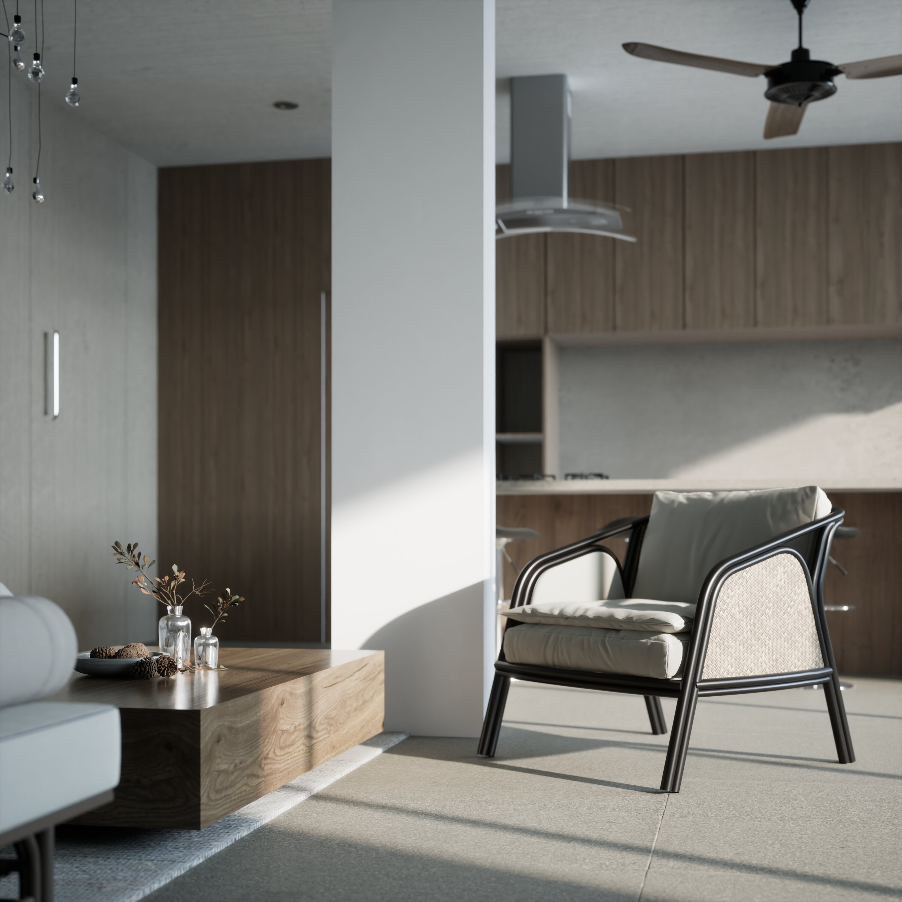 Tiba Lofts — stone detail