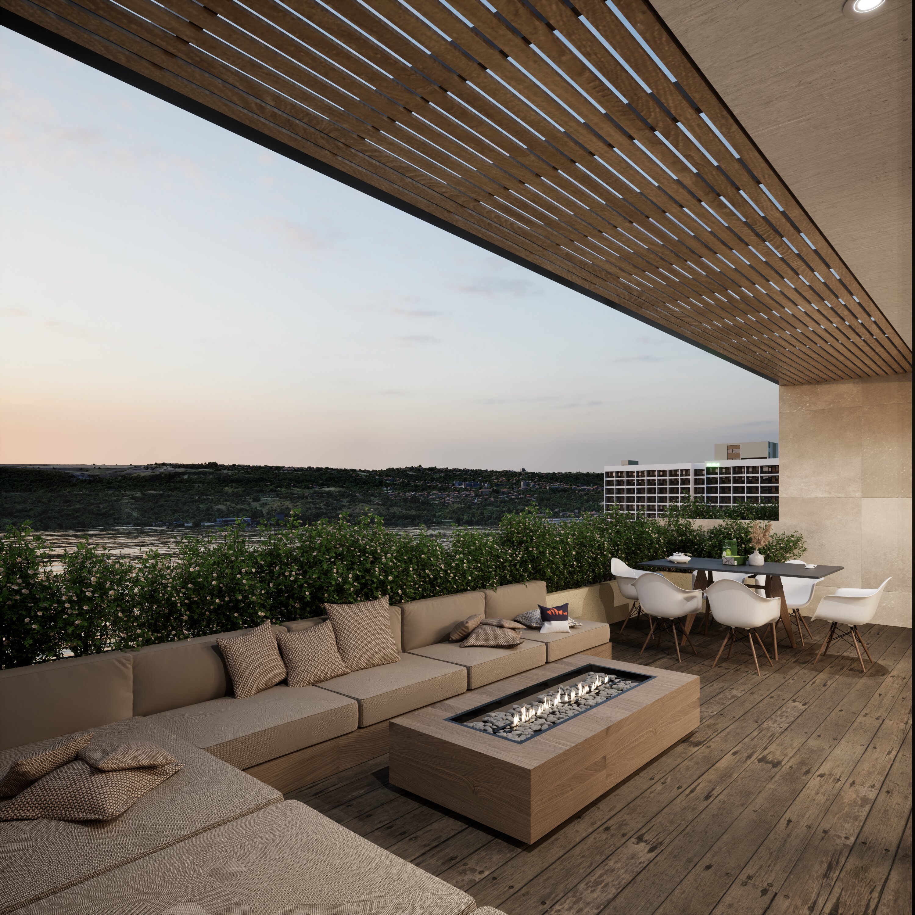 Tiba Lofts — courtyard garden