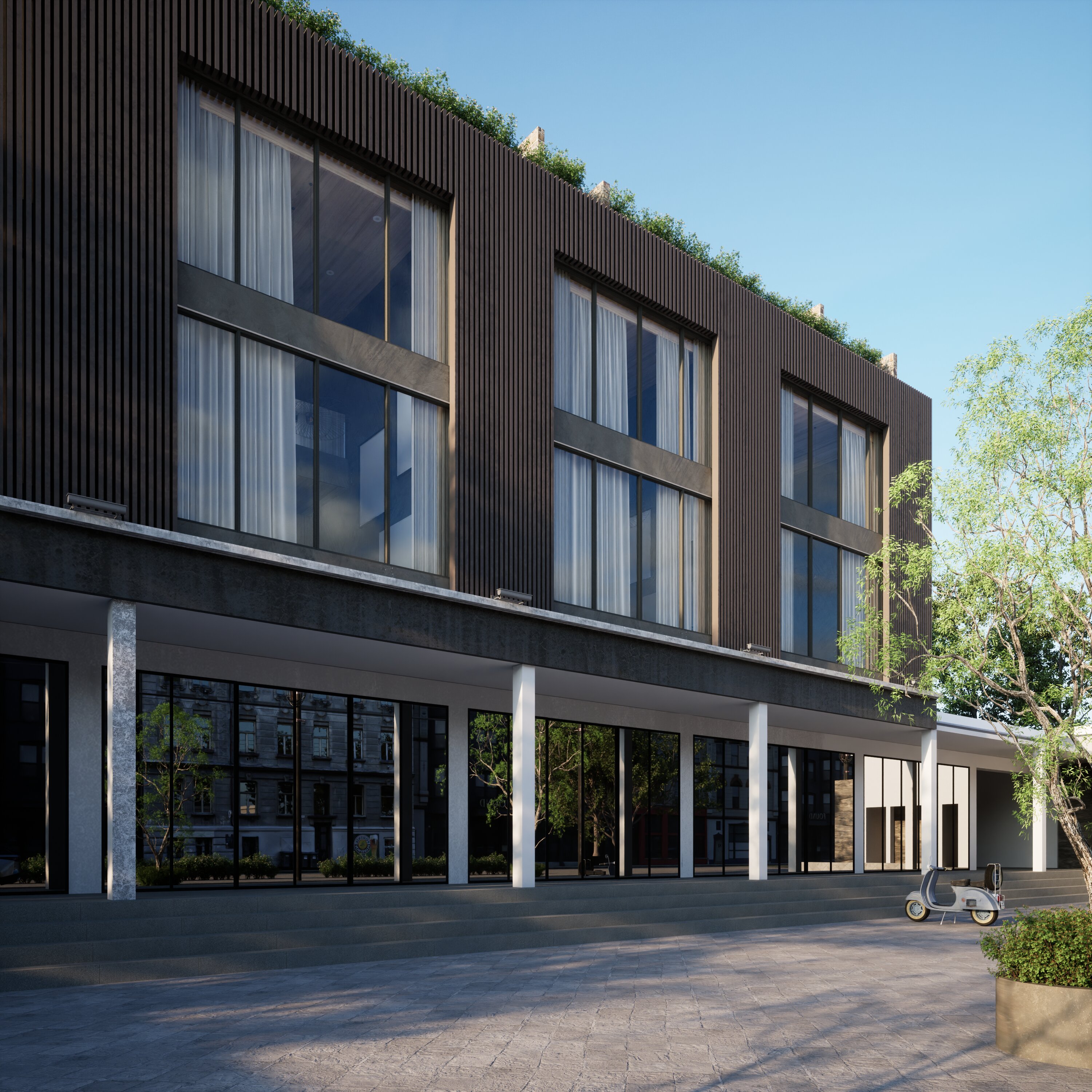 Tiba Lofts — aerial view