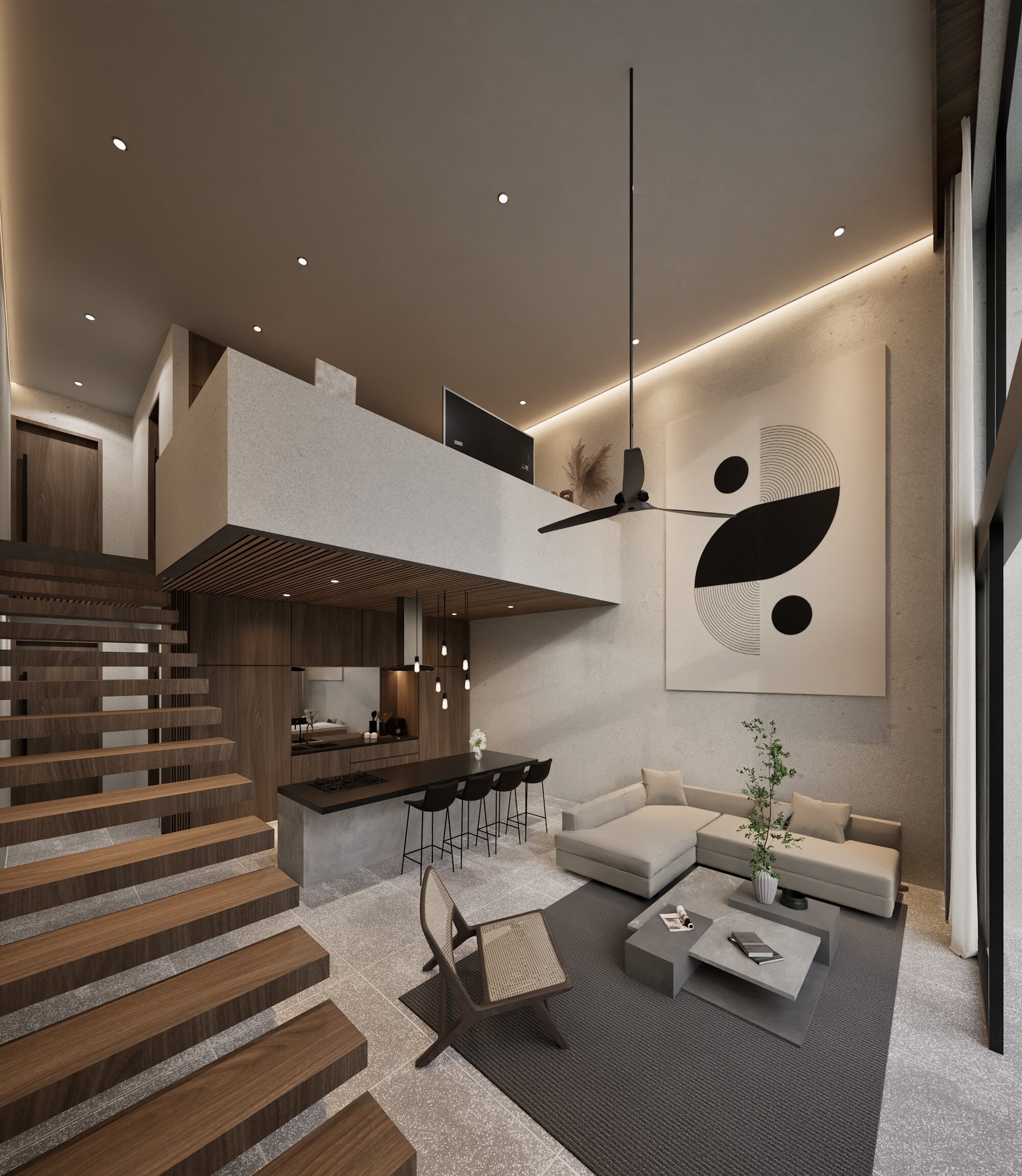 Tiba Townhouse — living terrace